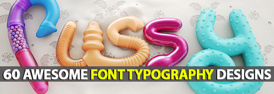 Post image of Fonts Inspiration: 60 Awesome Font Typography Designs