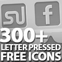 Post Thumbnail of 300+ Free Letter Pressed Icons