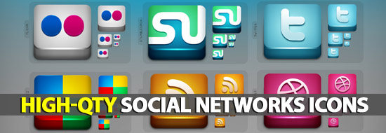 High-Qty Top 300 Social Networks Icons