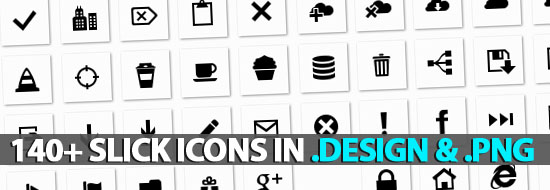 140+ Slick Icons (Vector, Black, White & xaml) Icons