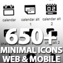 Post Thumbnail of 650+ Minimal Icons For Web &amp; Mobile Devices