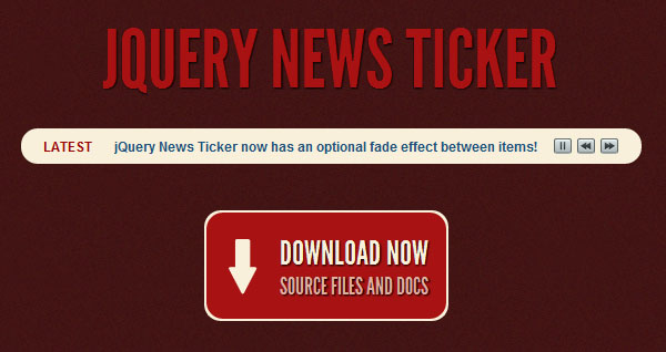 jQuery News Ticker Plugin