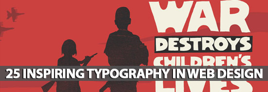 25 Fresh Inspiring Typography In Web Design