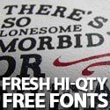 Post Thumbnail of Free Fonts: 40 Fresh Hi-Qty Free Fonts
