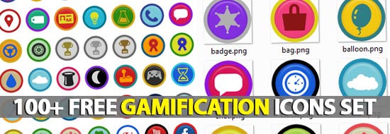 100 Free Symbly Gamification Icons Set