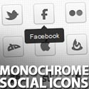 Post Thumbnail of Freebie: 30 Monochrome Social Icons