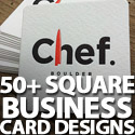 Post Thumbnail of 50+ Square Business Cards Creative &amp; Inspiring