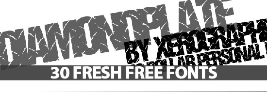 30 Fresh Free Fonts