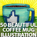 Post Thumbnail of 50 Beautiful Coffee Mug Illustration
