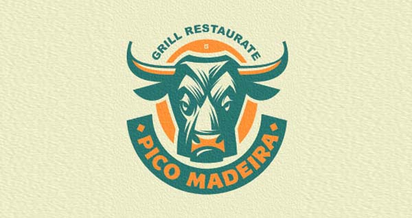 Bull Resturant logo design