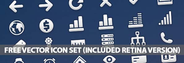 High Quality Free Vector Icon Set (100+ Icons – included Retina Version)