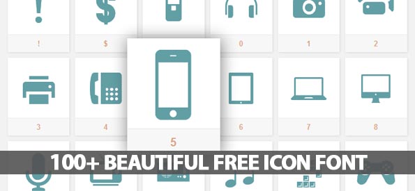 100+ Beautiful Free Icon Font For Interface Designers