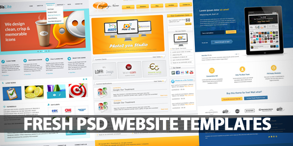 Fresh & Free PSD Website Templates