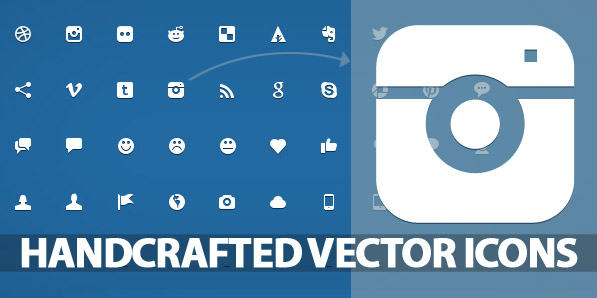 200 Beautiful Handcrafted Vector Icons For Web UI Design