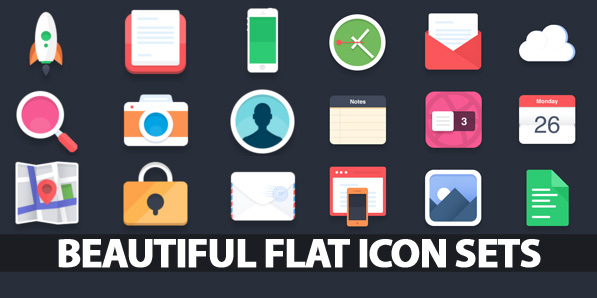 40 Beautiful Flat Icon Sets For Web UI Design