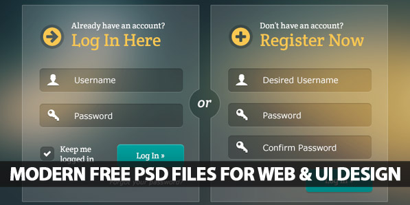 Modern Free PSD Files For Web and UI Design