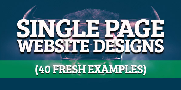 Single Page Website Designs (40 Fresh Examples)
