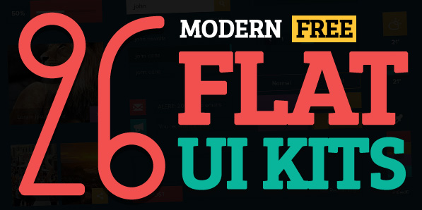 26 Modern Free Flat UI Kits
