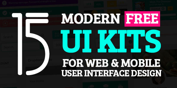 15 Modern Free UI Kits for Web & Mobile UI Design