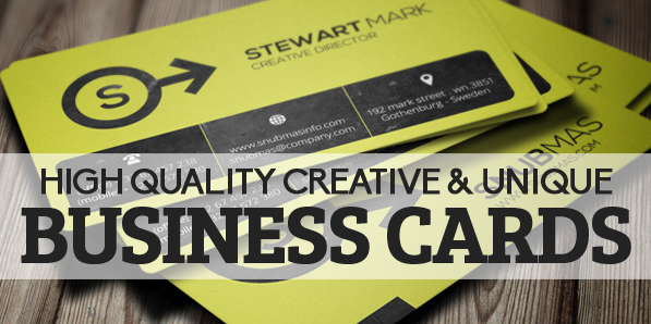 29 High Quality Creative & Unique Business Cards