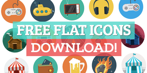 Beautiful Free Flat Icons Set