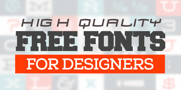 12 Latest Free Fonts for Designers