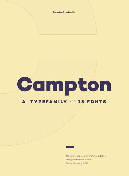 Free Font Campton