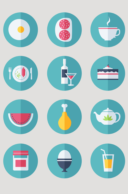 Food Icons Set (12 Icons)