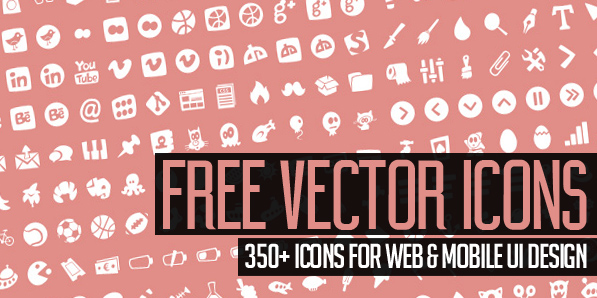 350+ Free Vector Icons for Mobile UI and Web Designs