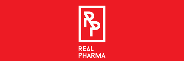 Real Pharma Branding Logo