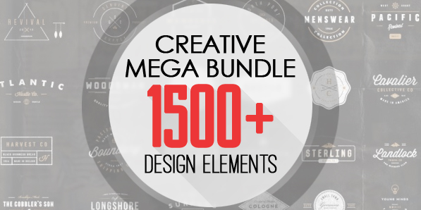 Most Creative Mega Bundle with 1500+ Design Elements
