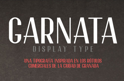Garnata free font for designers