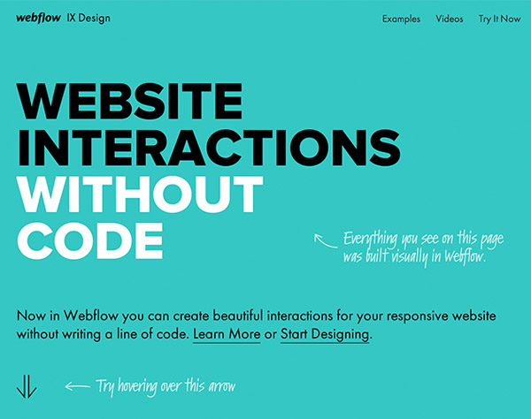 Webflow Interactions Responsive Website