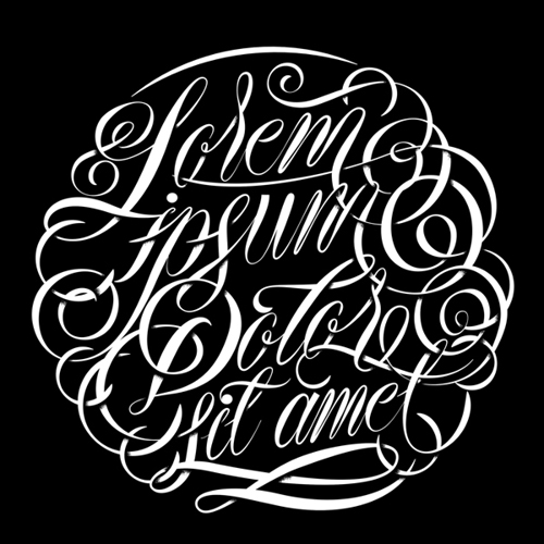 Lorem Ipsum typography by Alan Guzman