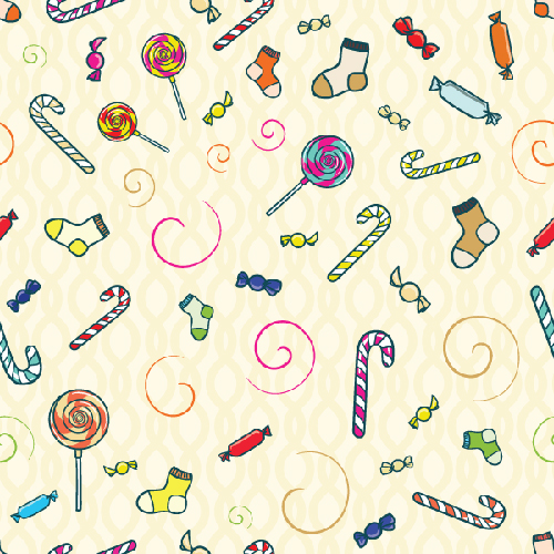 Candy Seamless Pattern Free Vector