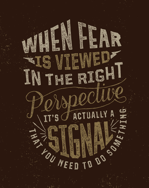 When Fear is Viewed typography by Zac Jacobson
