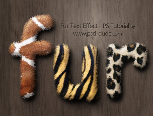 Create A Fur Text Style In Photoshop