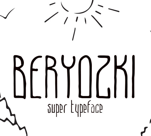 Beryozki free fonts