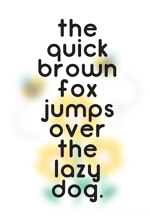Bumblebee Typeface font glyphs