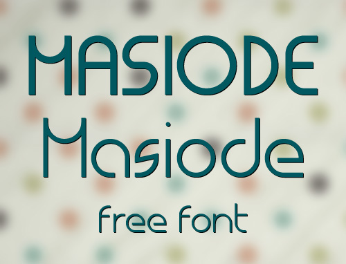 Masiode free fonts