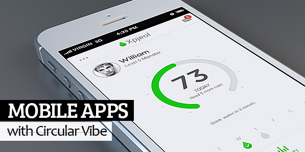 30 Fresh Examples of Mobile Apps with Circular Vibe