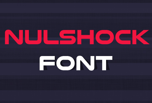 Nulshock font free download