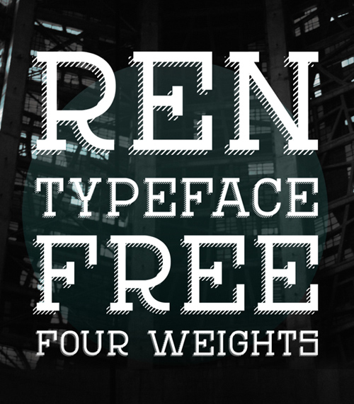 REN Typeface font free download