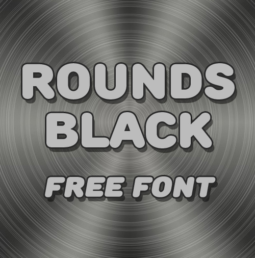 Rounds Black free fonts