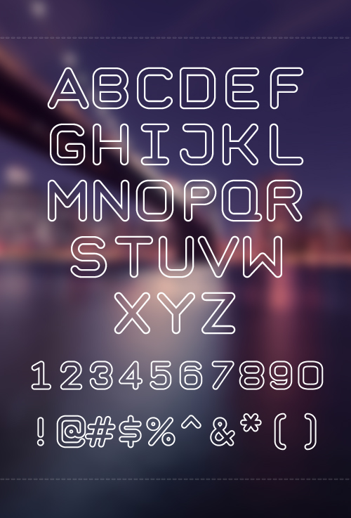 Taurus Mono free font characters