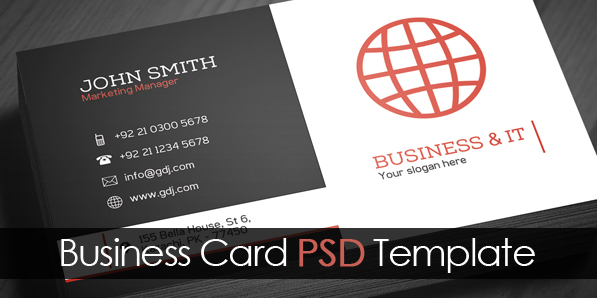 Free Corporate Business Card Template (PSD)