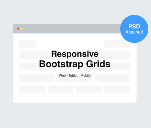 Responsive Bootstrap grids - PSD