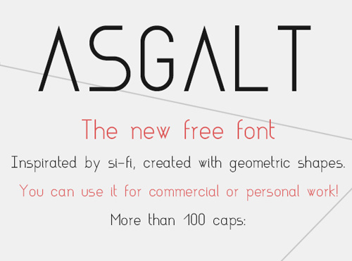 Asgalt Free Fonts 2014