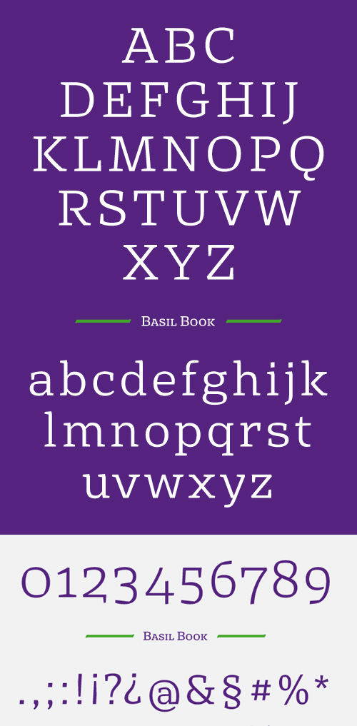 Basil Free Font Letters