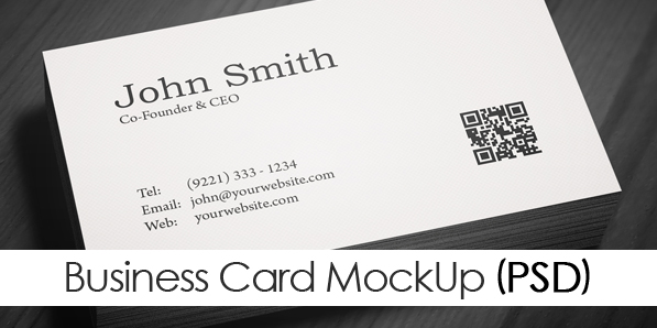 Free Minimal Business Card PSD Template